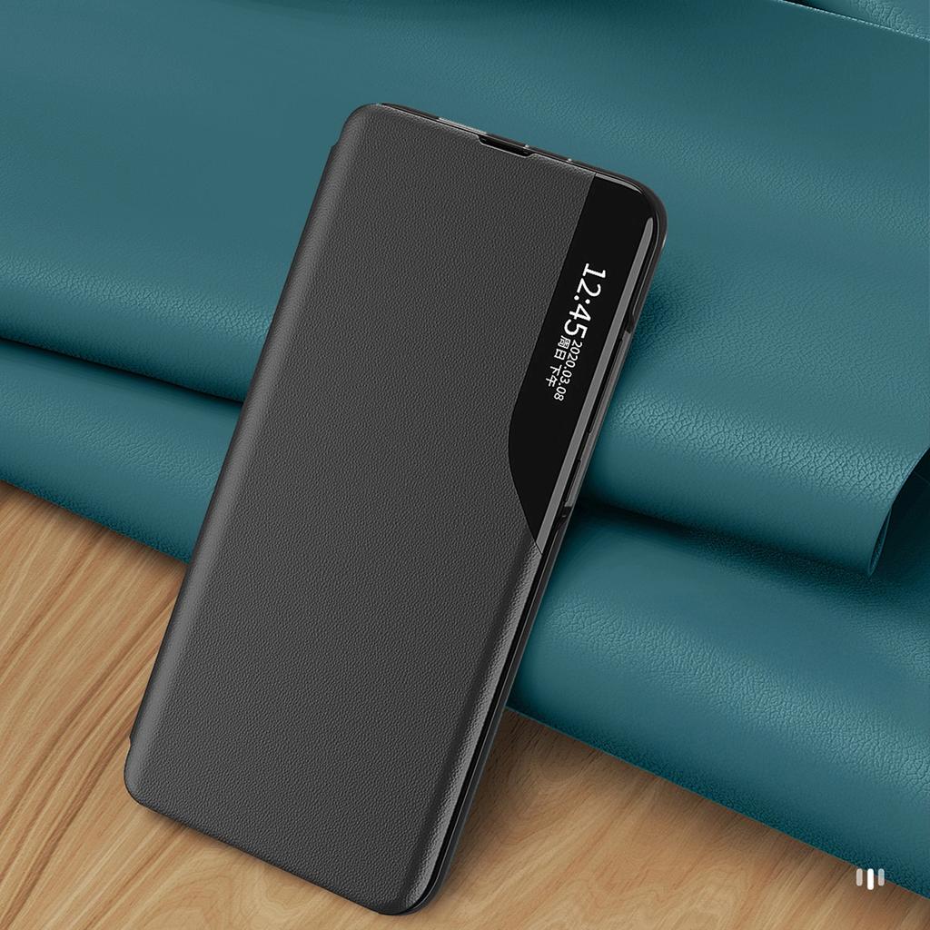 Eco Leather View Case Etui Do Samsung Galaxy S25 Ultra Z Klapką I Podstawką - Czarne