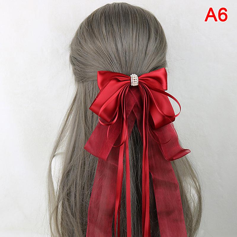 

1 шт., горничная принцесса Лолита, кружевной бант, заколка для волос, повязка на голову, косплей Without lace вино красного