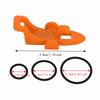 20PCS 28mm Fishing Hook Holder with 3 Size Rubber Rings Fishing Rod Hook Holder  For Outdoor Fishing