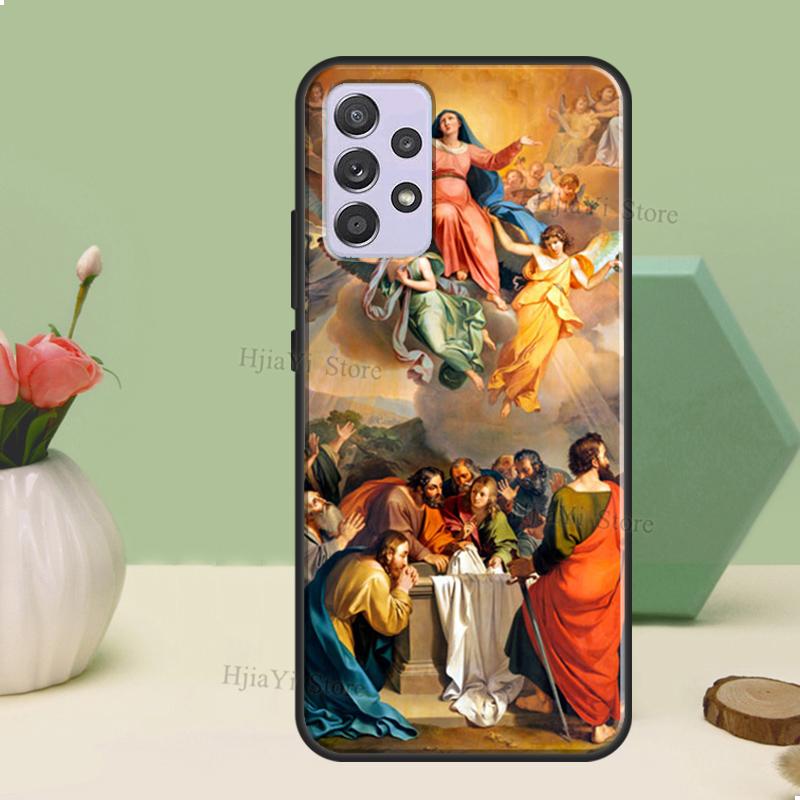 Virgin Mary of Hope Catholic Religious Art Case For Samsung A54 A34 A14 A51 A71 A12 A22 A32 A52 A72 A73 A33 A53 A13 Back Cover