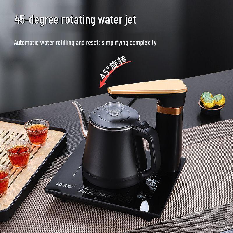 Upper Kettle Electric Tea Brewing Set with Integrated Water Pump