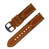 Cinturino per Orologio in Vera Pelle Crazy Horse Morbido Durevole Sostituzione Cinturino per Orologio in Pelle di Vacchetta per Orologi Smart Universali 18mm 20mm 22mm 24mm 26mm