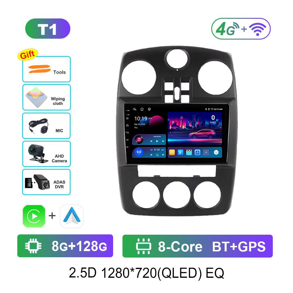 Android 14 Car Radio Multimedia Player for Chrysler PT Cruiser 2007 - 2009 WiFi GPS Navigation DSP Stereo Split Screen Head Unit