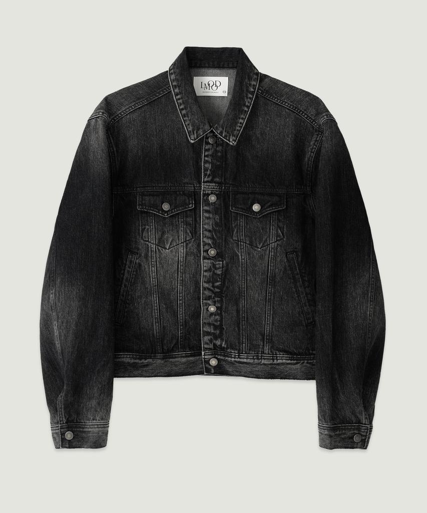 Lmood Martin Denim Trucker Jacket Ghost Black