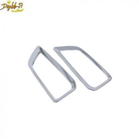 For Hyundai KONA Encino 2018- Chrome Front Fog Lamp Light Frame Cover Trim