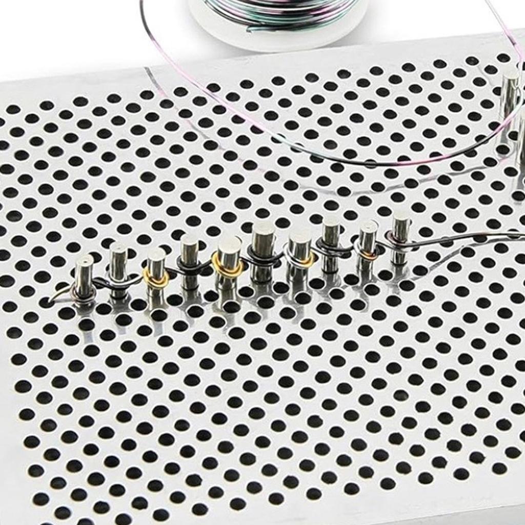 Aluminum Wire Jig Complete Jewelry Making Tool Set Practical Wire Looping Kit Wire Bending Board for Y Jewelry