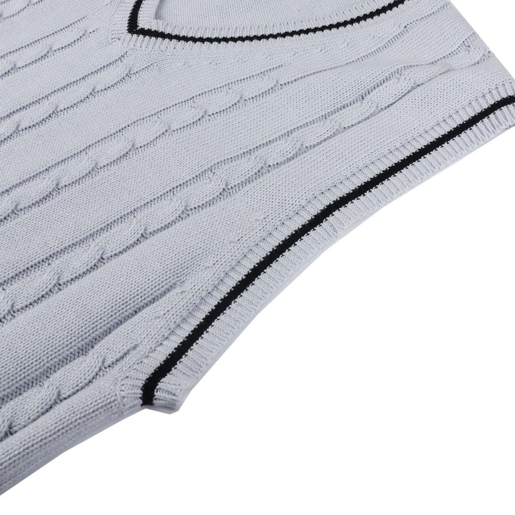 Men's Knitted Vest, Sleeveless, Casual V-neck, Thickened Waistcoat