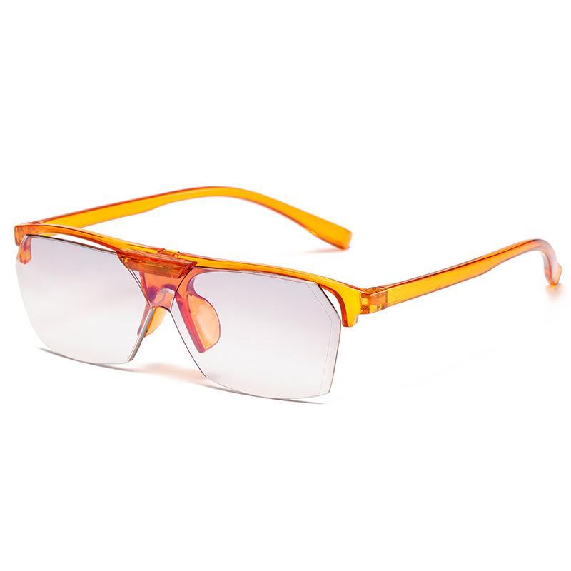 

Модные портативные откидные очки для чтения, сверхлегкие, для защиты глаз, очки для пресбиопии, ПК оправа, мужские, женские очки +300 degrees оранжевый