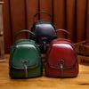New Small Backpack Easy To Match Multi Purpose Retro Oil Wax Leather Women's Bag Korean Version One Shoulder Crossbody Bag Handbag