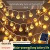 Solar LED Outdoor Camping Lantern String – Waterproof Fairy Lights for Tent, Balcony, and Tree Decoration