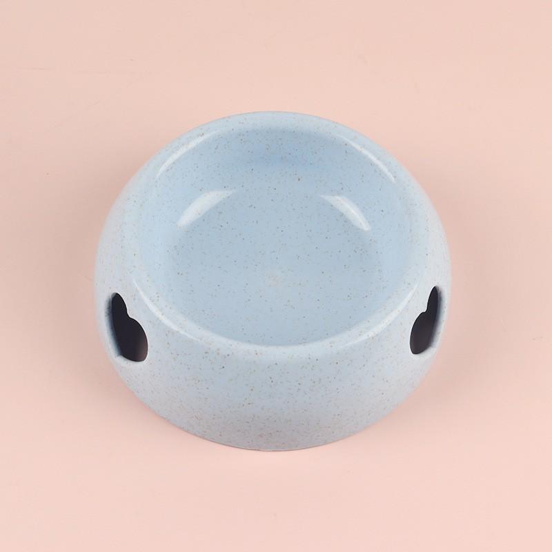 Non-Spill Pet Food Bowl Dogs Cats Plastic Feeding Dish With Stable Base Small Large Sizes