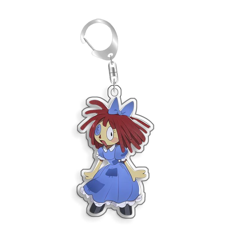 For The Amazing Digital Circus Pomni Kinger Ragatha Gangle Acrylic Selfmade Cute Cartoon Anime Keychain Pendant Toy Gift 5cm