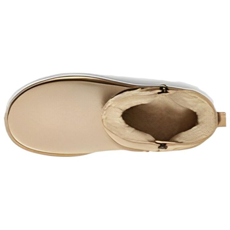 UGG Toleggs kuskinn Varme Komfortable Mote Allsidige Snøstøvler Dame Støvler Sennepsgul 1118853-MDSD