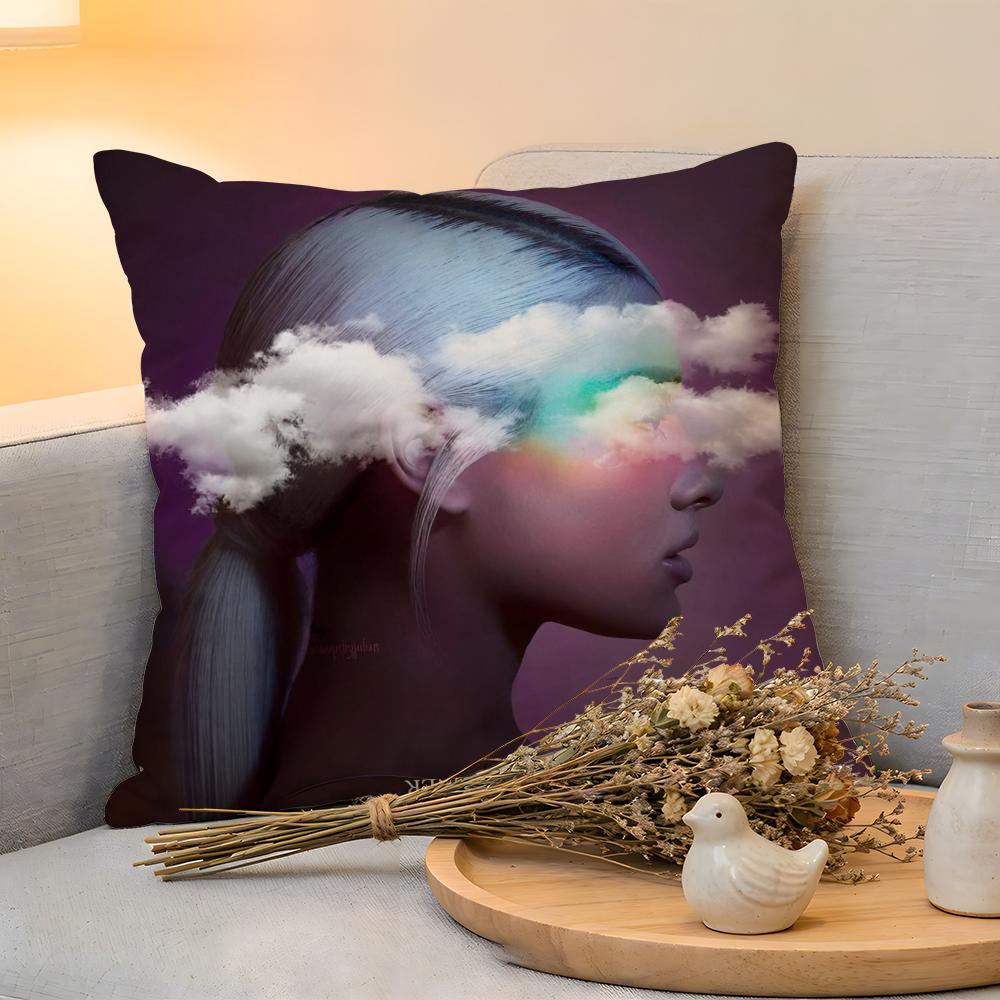 Cushion Cover Linen SkinFriendly Soft Decorative Case for Sofa Home Decor Singer AAriana Grande Pillow cover