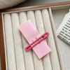 Alloy Candy-colored Cute Hairpin Solid Color Hair Accessories Decorate Hairpin with Wavy Side