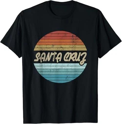 Santa Cruz California Sunset 70s 80s Vintage T-Shirt – Retro Beach Tee M