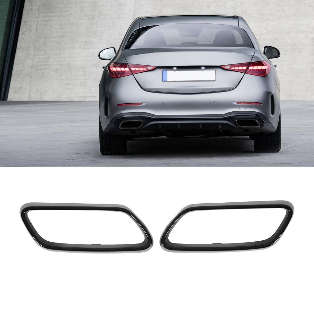 Exhaust Tip Cover Trims Bezel Replacement for C‑Class W206 06 Line 2022 Onwards