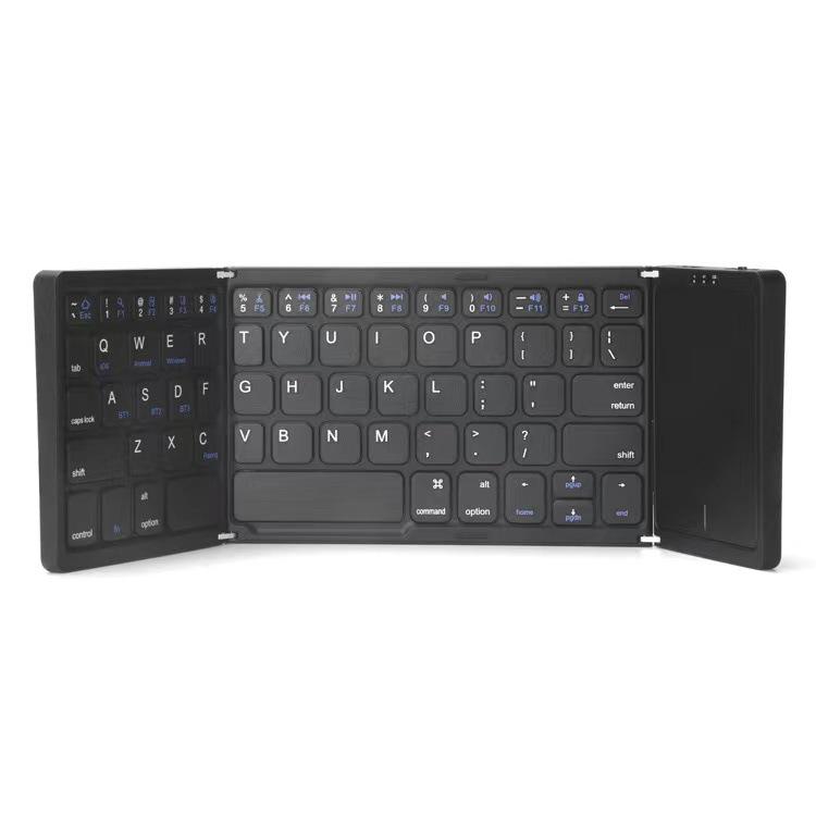 Ultra-Thin Bluetooth Tri-Fold Keyboard with Touchpad – Universal for Phone/Computer, Portable & Wireless