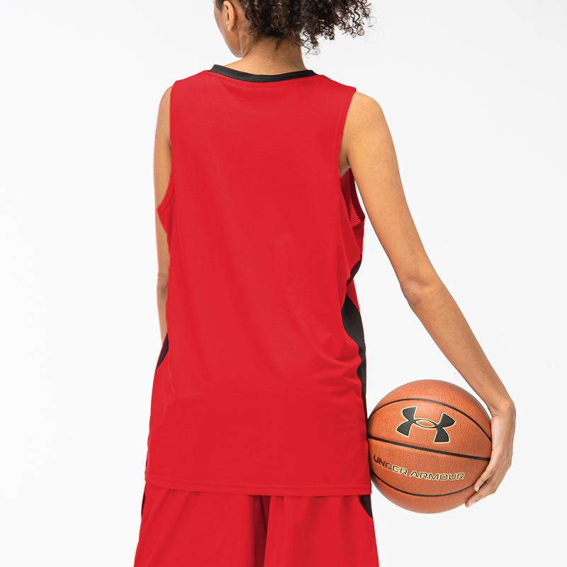 Under Armour Patterned Knit Training Basketball Vest Men Tops Red 21500107-600