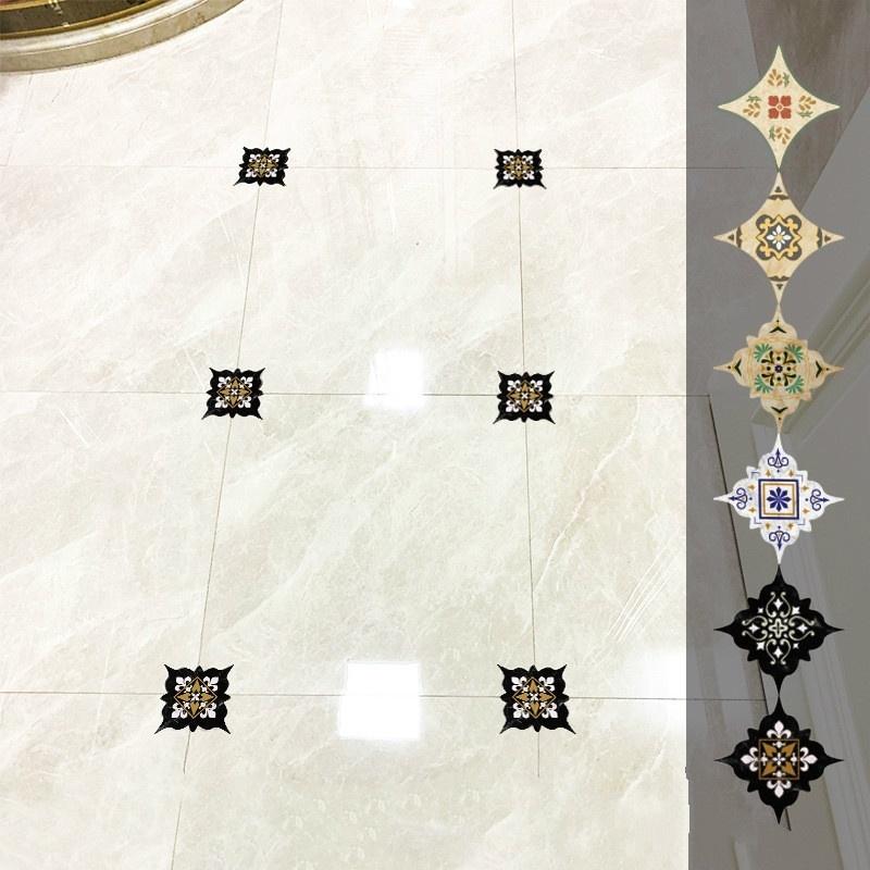 15pcs/sheet 5 Sheets Lot Creative Decorative Tile Stickers Diagonal Stickers Printed Stickers