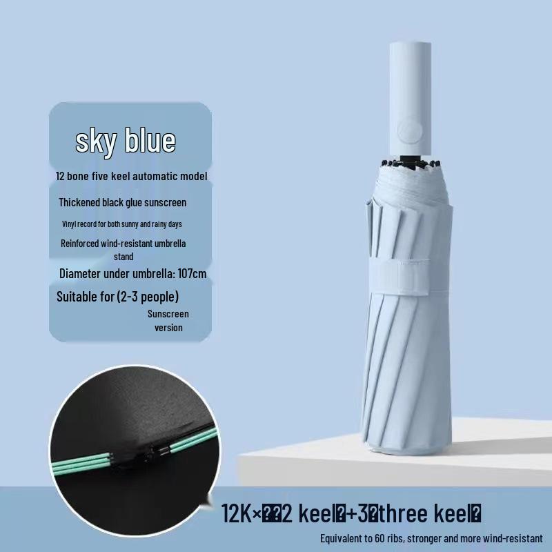 Vollautomatischer High-End-Vinyl-Sonnenschirm: Herren Sonnen- & Regenschirm