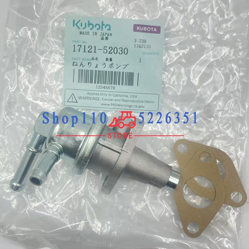 17121-52030 6655216 fit Kubota V2203 Fuel Pump For Bobcat Skid-Steer Loader 753 763 S175 S185 S150 751