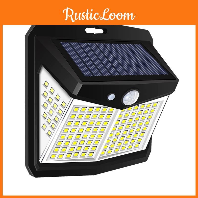 Solar Wireless Outdoor Powered Human Body Induction Lamp 128 Led Use Courtyard