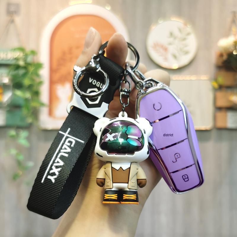 Car Key Cover for BYD Models: Qin Plus, DMI, Dolphin, Song Plus/Pro, Han EV, Tang, Yuan - Unisex