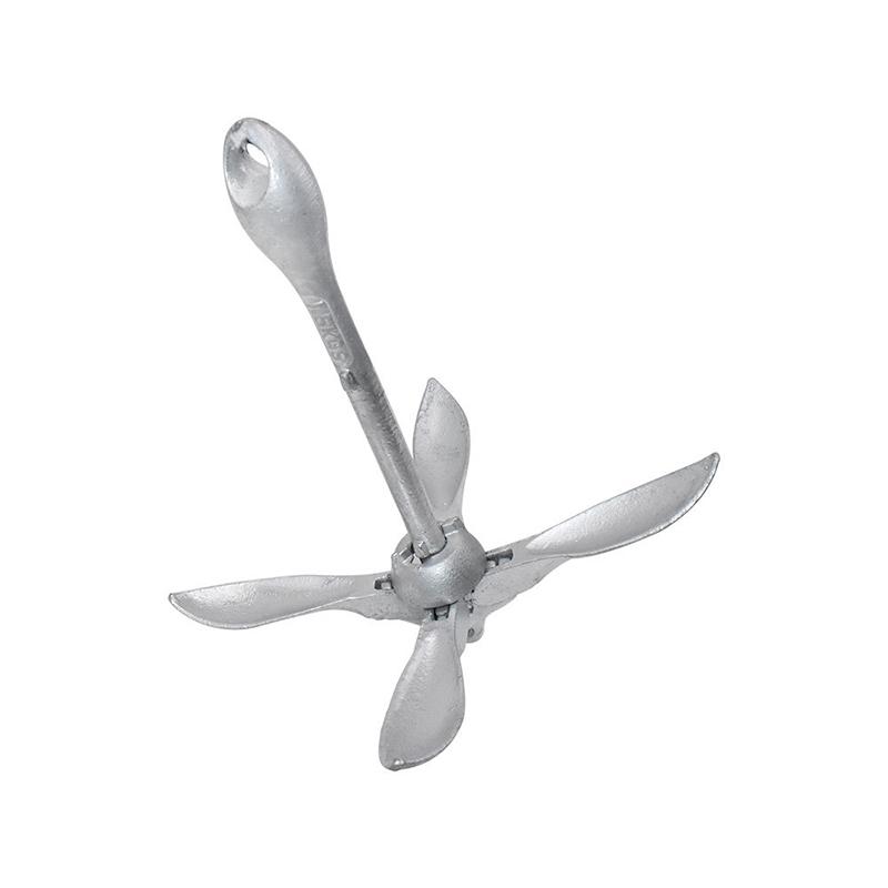 6KG Anchor Yacht Fittings Hot Dip Galvanized North American Hardware Fittings Marine Folding Anchor
