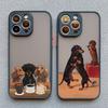 Cute Cartoon Newspaper Reading Dog Phone Case For iPhone 15 14 16 12 Pro Max 11 13 Mini Pro Max X XR XS Lovely Shockproof Covers
