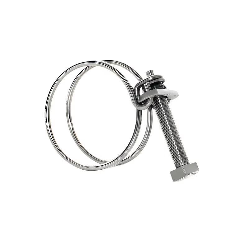 Yuzhiao 304 Stainless Steel Double Wire Hose Clamp