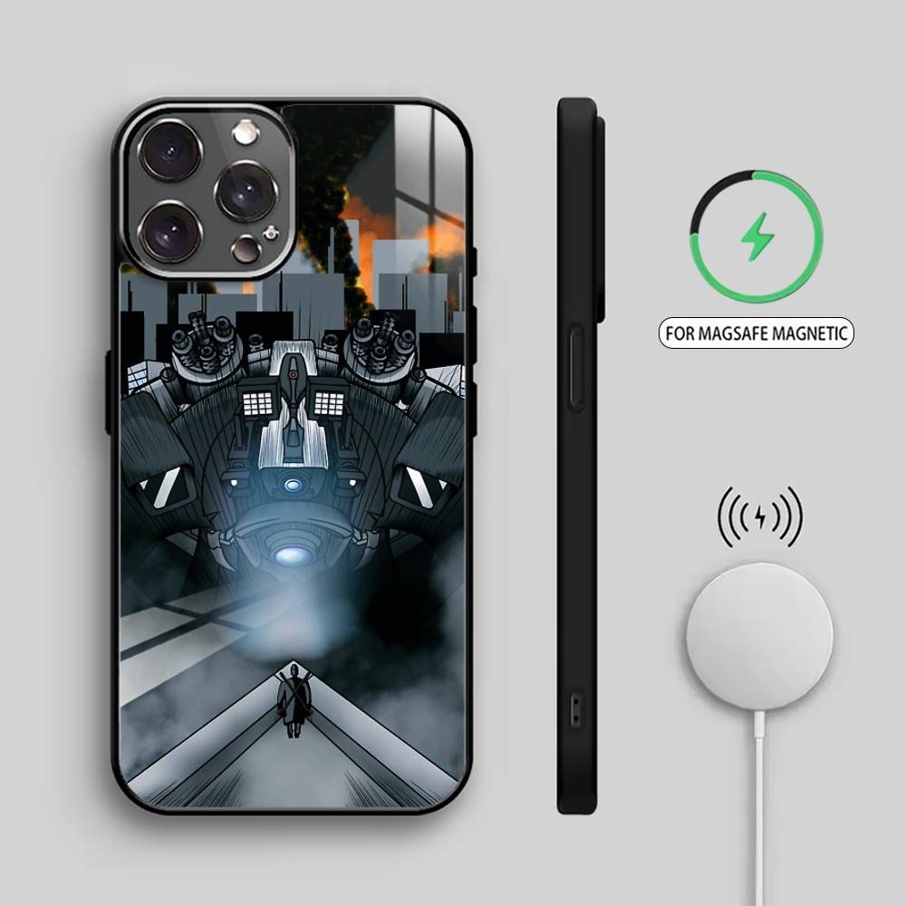 U-Upgraded T-Titan C-Camera Man Phone Case For iPhone17,16,15,14,13,12,11 Plus,Pro Max Magnetic For Magsafe Wireless Charging