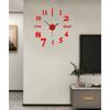 3d Modern Wall Clock Mirror Sticker Acrylic Number Clocks For Home Decoration