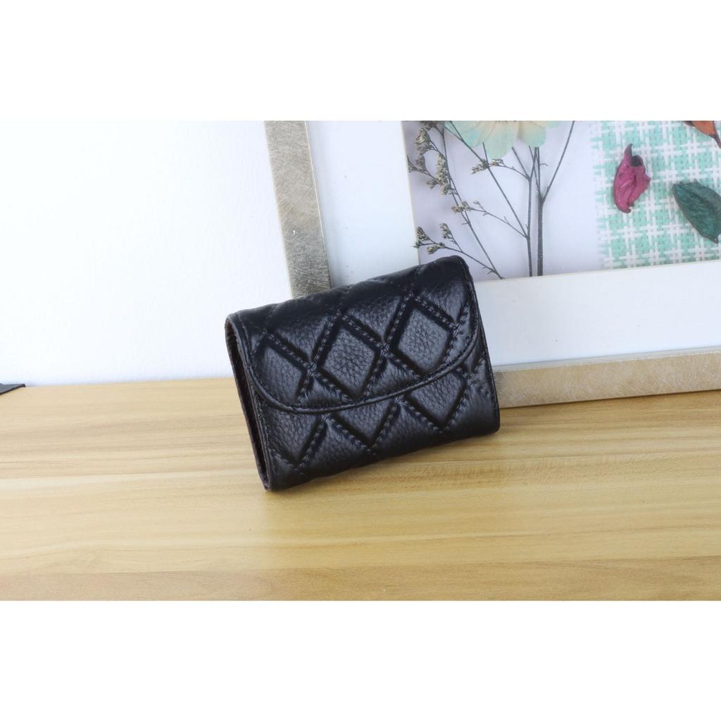 Peňaženka z hovädzej kože pre ženy, Malá, Jednoduchá a Pohodlná Viacfarebná Ručná Zipsom Uzatvárateľná Peňaženka Organizér na Karty