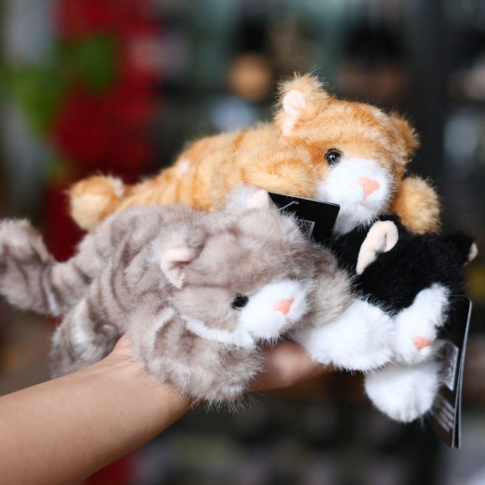 Stofftier Katze Plüschtier Waschbär Kuscheltier Kätzchen Puppe Geburtstagsgeschenk Panda Puppe Kinderspielzeug