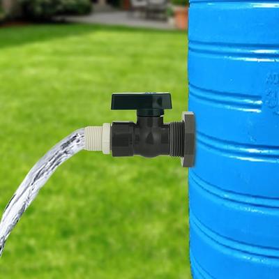 Rain Bucket Faucet Kit PVC Steering Gear Partition Joint Hose Adapter Suitable for Water Tanks Garden Aquariums Tank Connector