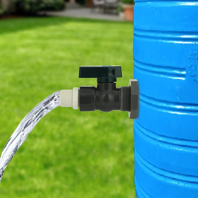 Rain Bucket Faucet Kit PVC Steering Gear Partition Joint Hose Adapter Suitable for Water Tanks Garden Aquariums Tank Connector