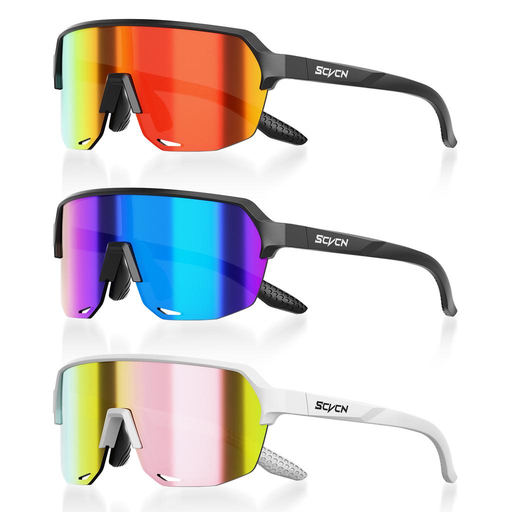 SCVCN Girls Sunglasses Kids Sports Baseball Cycling MTB Skating Glasses Bicycle UV400 Child Goggles Boys Outdoor Bike Eyewear