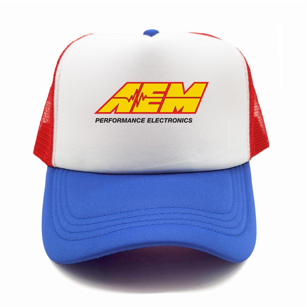 Aem Performance Electronics Trucker Cap Men Aem Hat Baseball Cap Unisex Outdoor Mesh Net Caps MZ-619