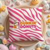 Food Dunkin' Donuts Cushion Cover Plush Fabric Soft Double-Sided Printed Sofa Pillow Case Colorfast Home Decor Gift