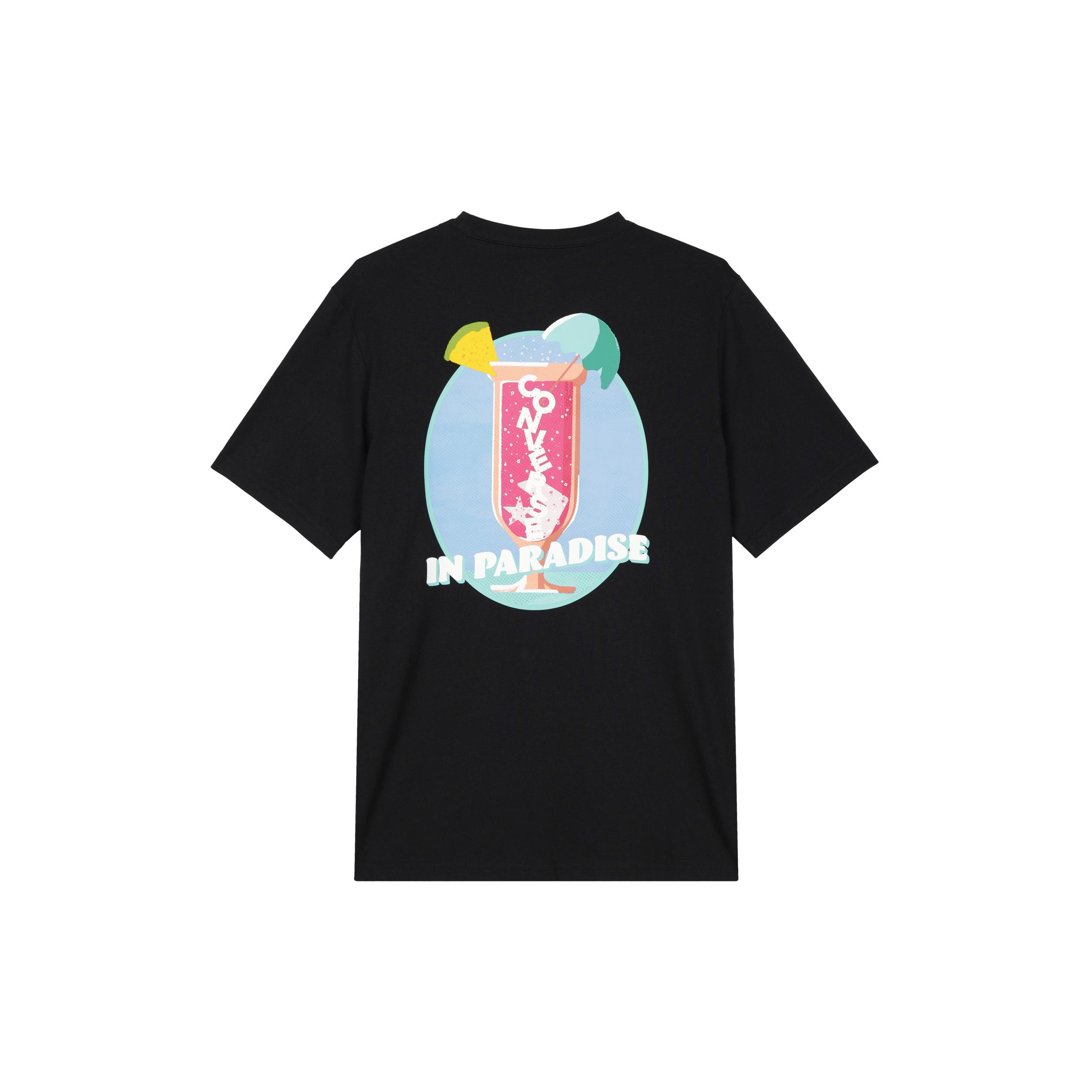 

New Converse T Shirts Men s Black 10024749-A01 M