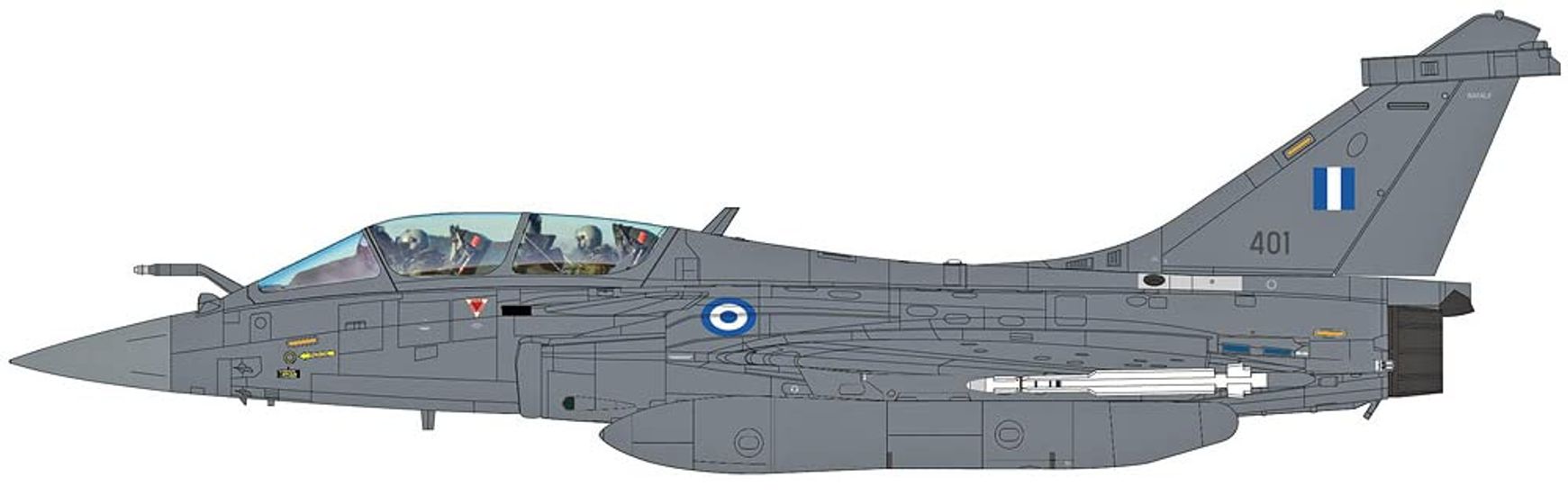 

HOBBY MASTER Rafale DG Type Greek Air Force 2021 Completed Product 1/72