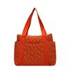 Quilted Tote Bags for Women Fashionable Multi-Color Large Capacity Shoulder Bags Versatile Casual Handbags