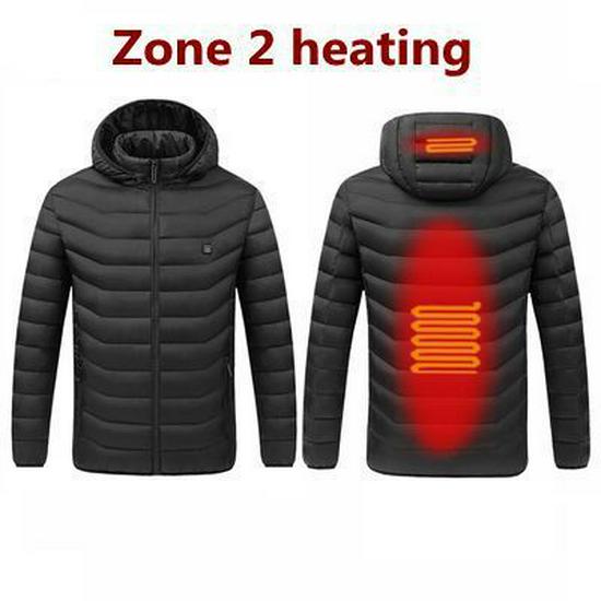 USB-Powered Heated Winter Coat: Smart 11-Zone Temperature Control for Men and Women