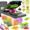 Vegetable Chopper Veggie Chopper,Mandoline Slicer,Multifunctional 12 in 1 Food Choppers, Kitchen Vegetable Slicer Dicer Cutter,Onion Mincer,Cheese