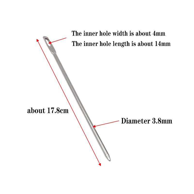 Elastische Nähzubehör DIY-Werkzeug Elastisches Seil Schnur Einfädler Clip Nähschlaufe Set Schlaufendreher Haken Flexibler Kordelzug Faden