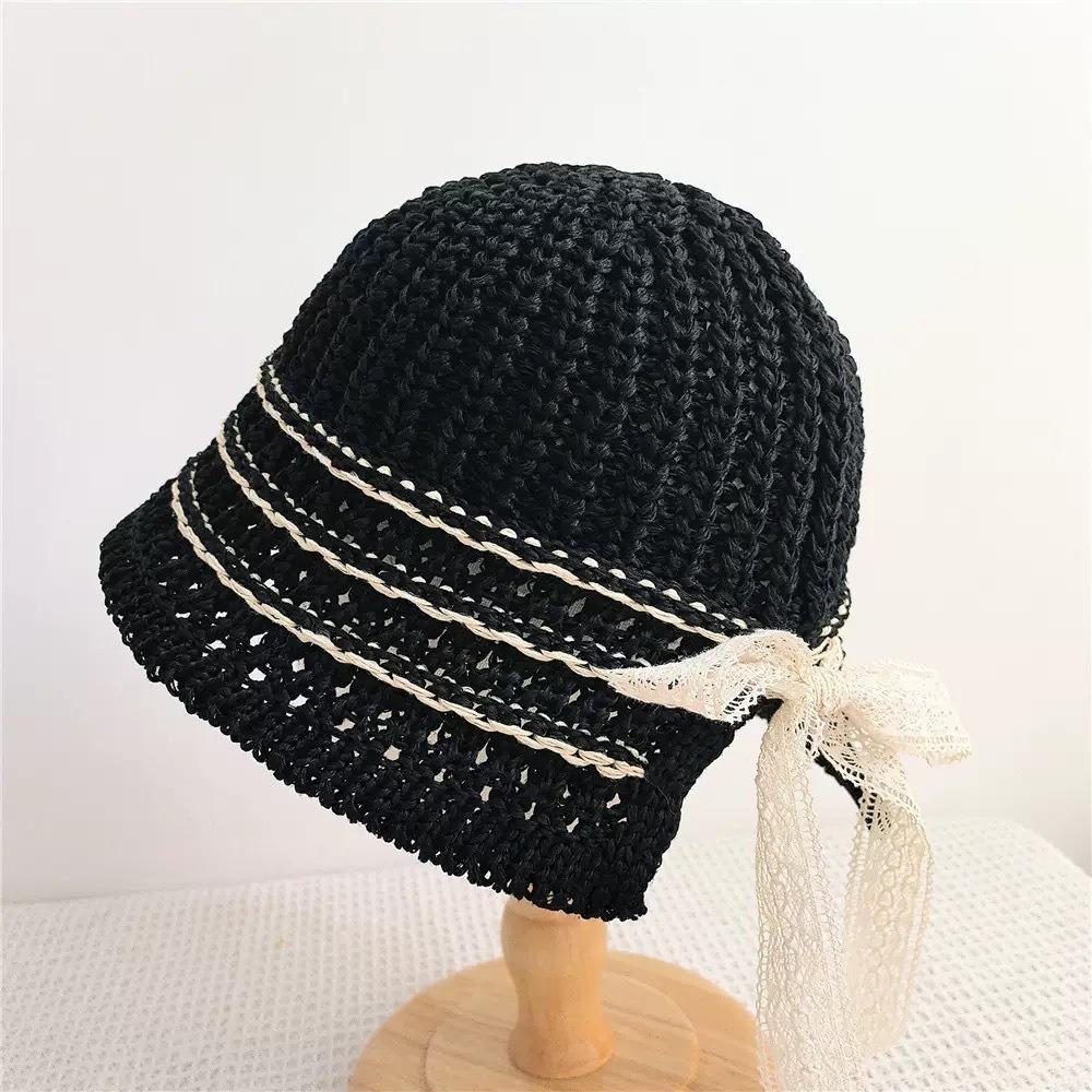 Anti-UV Bucket Hat Lace Fisherman Hat New Sunscreen Hat  Summer