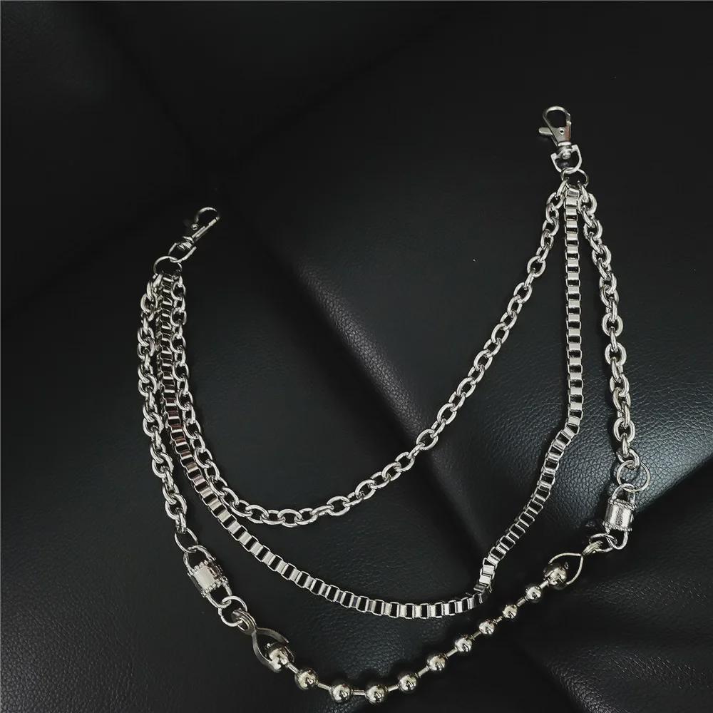 Men's Trendy Punk Denim Chain: European & American Style Hip-Hop Dance Waist Accessory