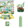 Adorable Cartoon Dinosaur Party Birthday Supplies Complete Tableware Plates Cups Banner