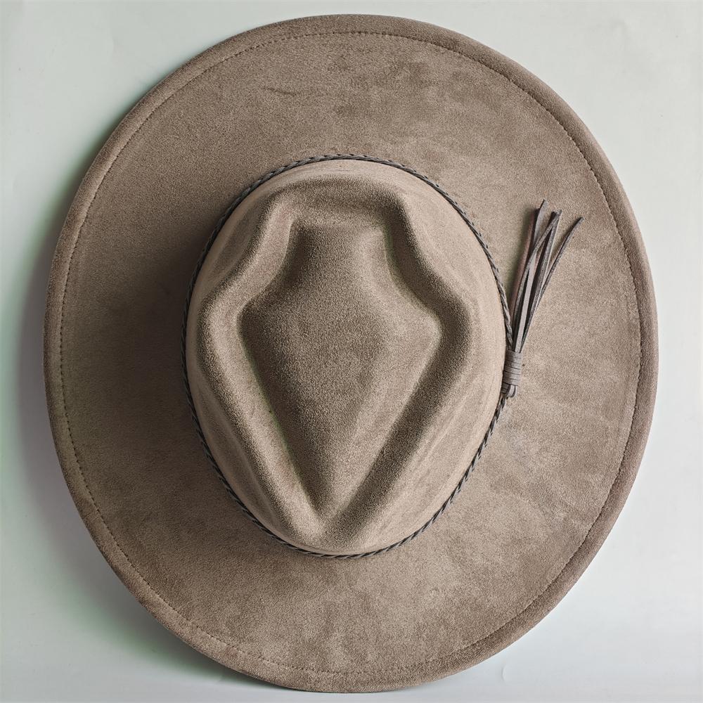 

Retro Arrow Top Vegan Suede Hat 9cm Wide Brim Fedora Hat for Women Men Suitable for Pyrography Painting Gifts Party Etc 56-58cm